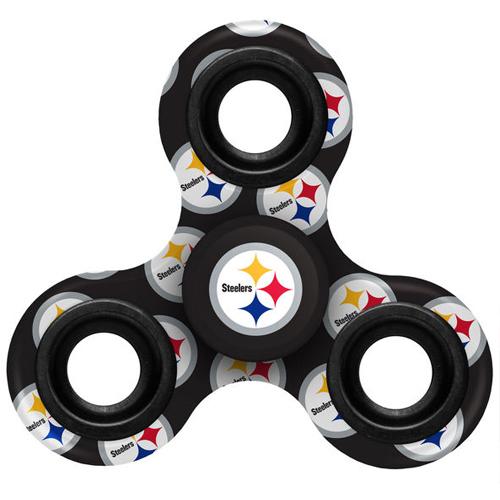 NFL Pittsburgh Steelers Logo 3 Way Fidget Spinner 3C3 - Click Image to Close